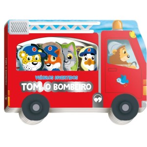 Livro Infantil Colorir Veiculo Divertido Tom Bombeiro