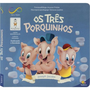 Livro Infantil Ilustrado Neuro 3 Porquinh. Cd 20x20 16p