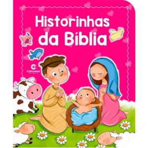 Livro Infantil Ilustrado Pop Historinhas Da Biblia Rosa