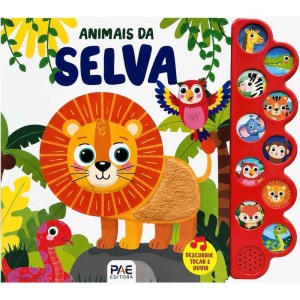 Livro Sonoro Toque E Sinta Animais Selva