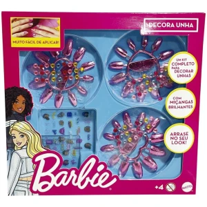 Maquiagem E Beleza Infantil Barbie Kit Unhas Posticas