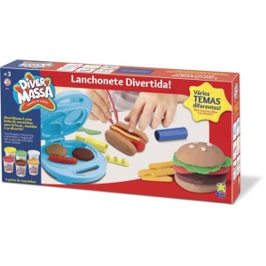 Massa Para Modelar Criativa Lanchonete Divertida C/acessor