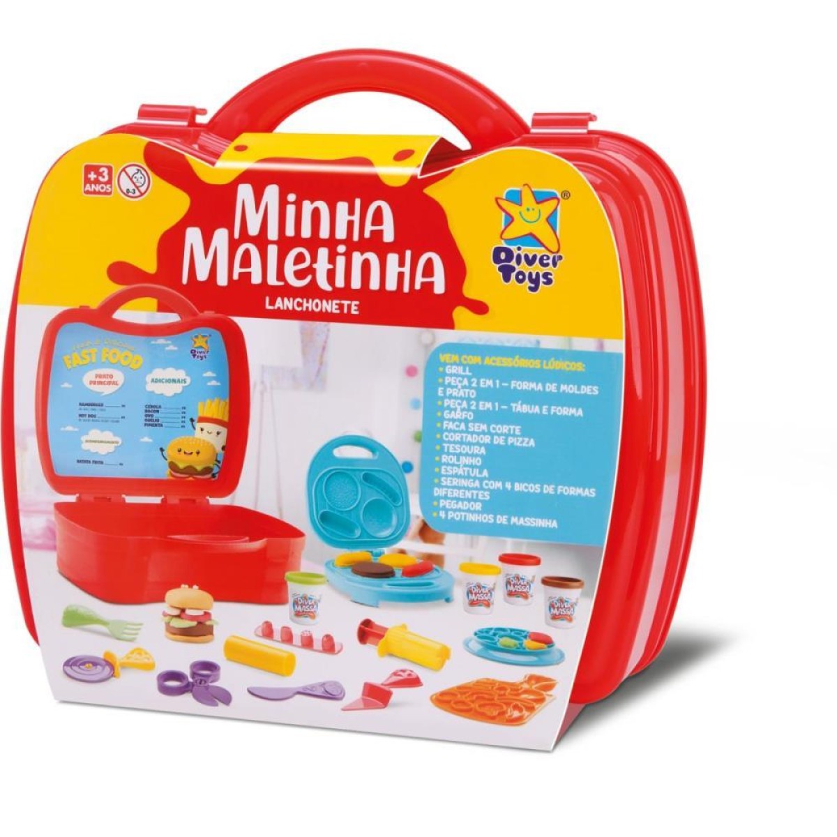 Massa Para Modelar Criativa Lanchonete Minha Maletinha