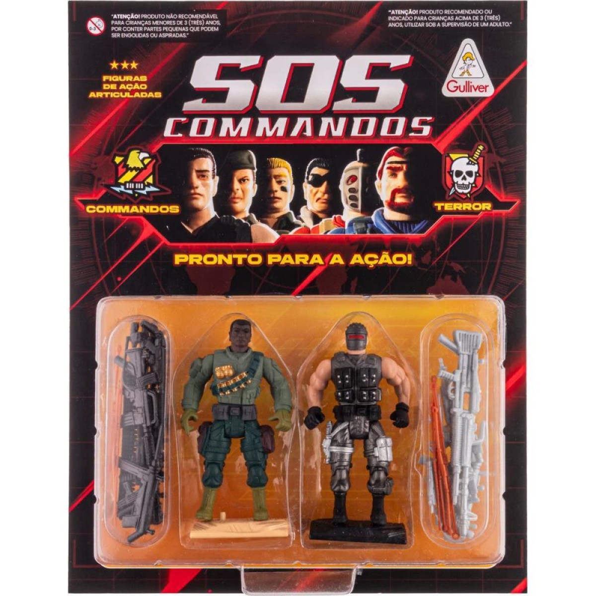Miniatura Colecionavel Sos Commandos Tony Turner E Ba