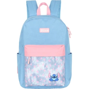 Mochila Stitch G Azul Claro