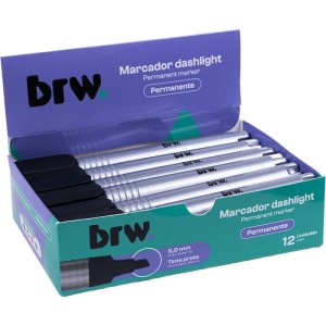 Pincel Marcador Permanente Dashilight Preto