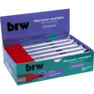 Pincel Marcador Permanente Dashilight Vermelho