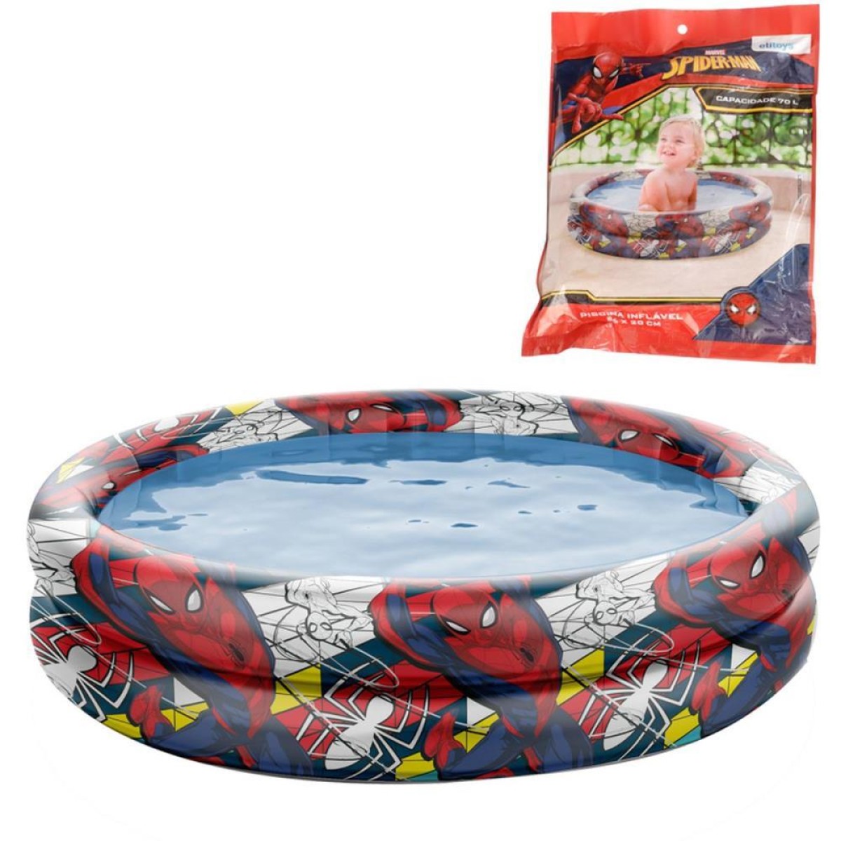 Piscina Spider-man Inflavel 70l.