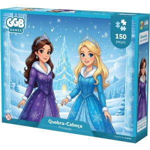 Quebra-cabeca Cartonado Princesas 150 Pecas
