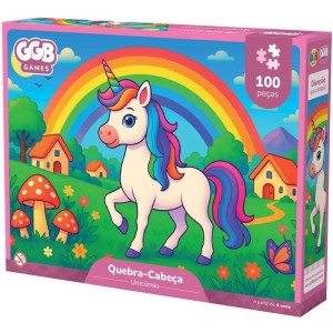 Quebra-cabeca Cartonado Unicornio 100 Pecas