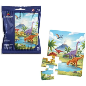 Quebra-cabeca Madeira Vale Dos Dinossauros 15pcs