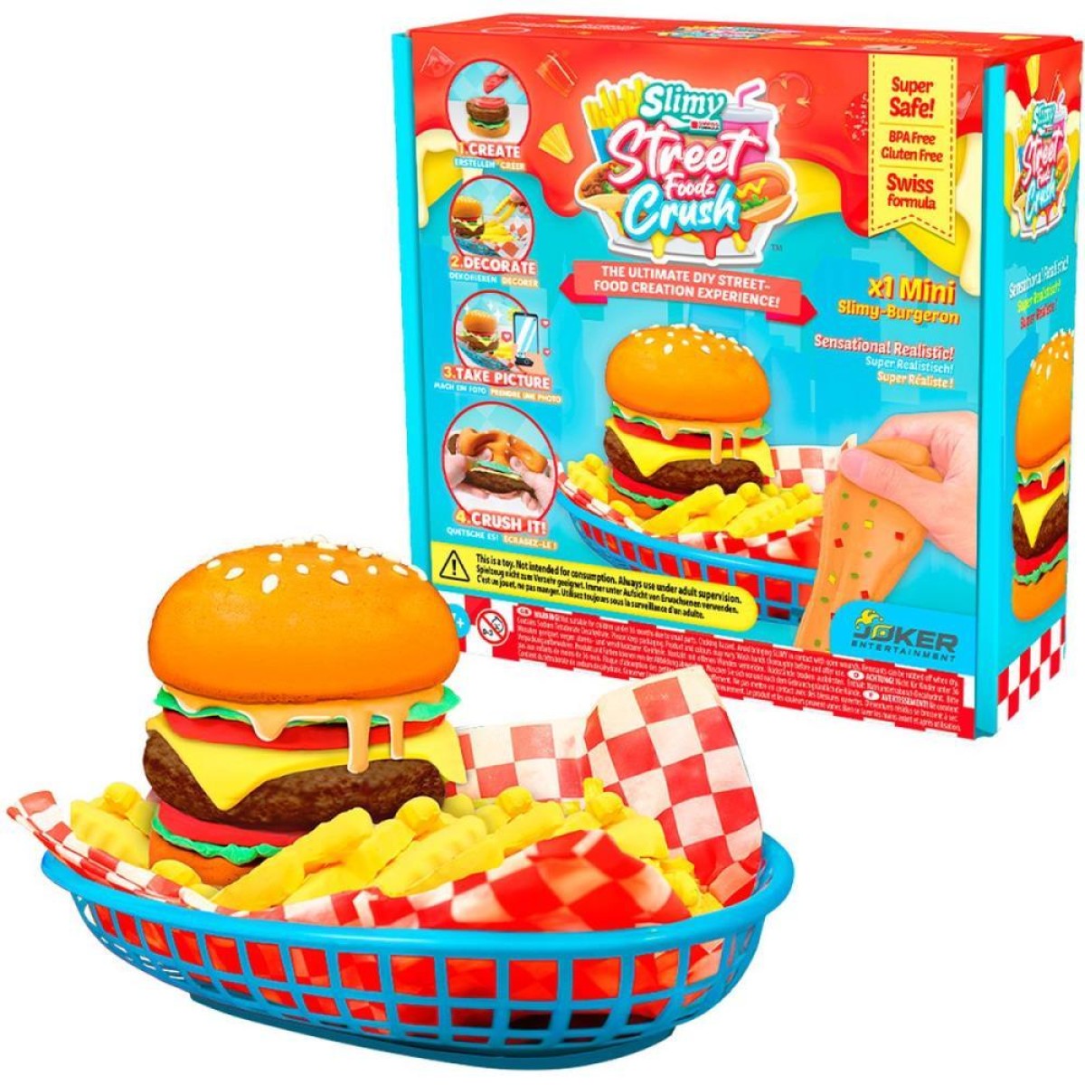 Slime Mini Kit Hamburguer Slimy Food