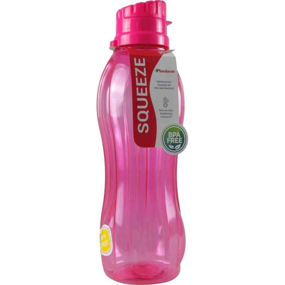 Squeeze Redonda Transl. 1 Litro Rosa