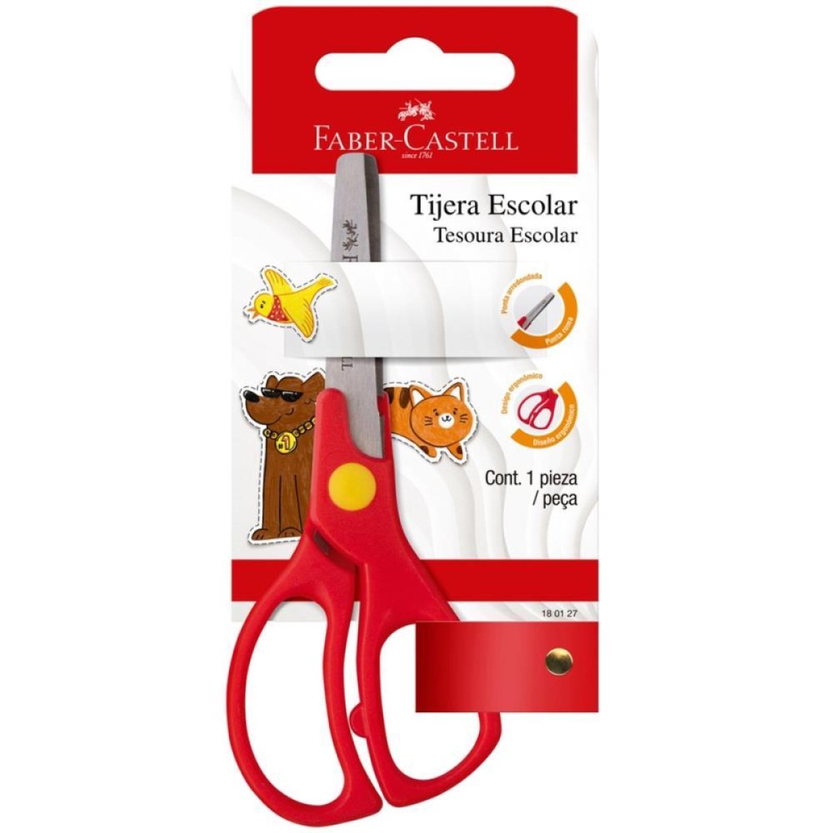 Tesoura Escolar Faber Escolar