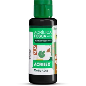Tinta Acrilica Fosca 60ml Preto