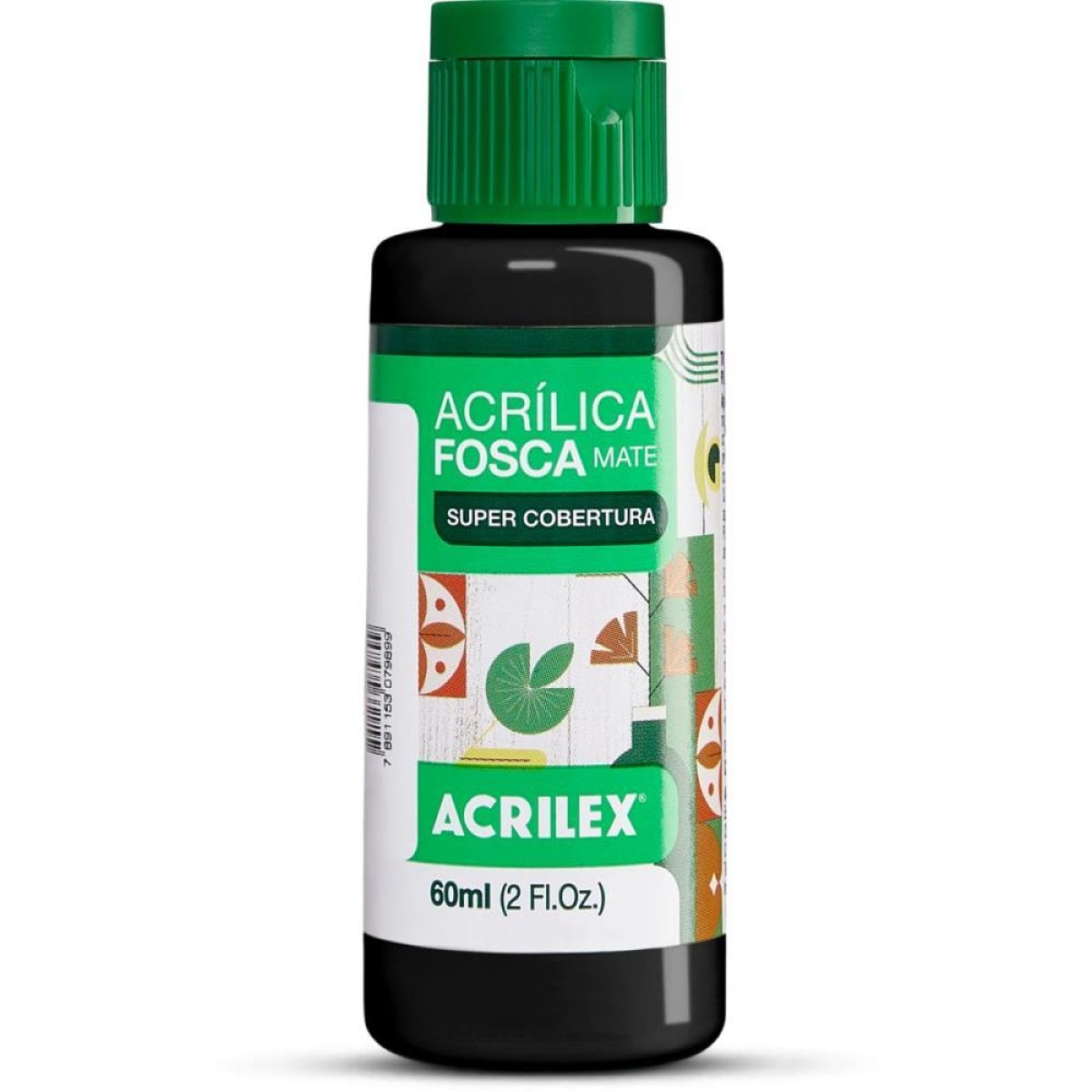 Tinta Acrilica Fosca 60ml Preto