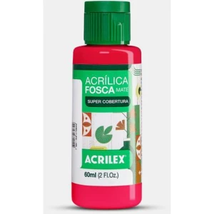 Tinta Acrilica Fosca 60ml Vermelho Fogo