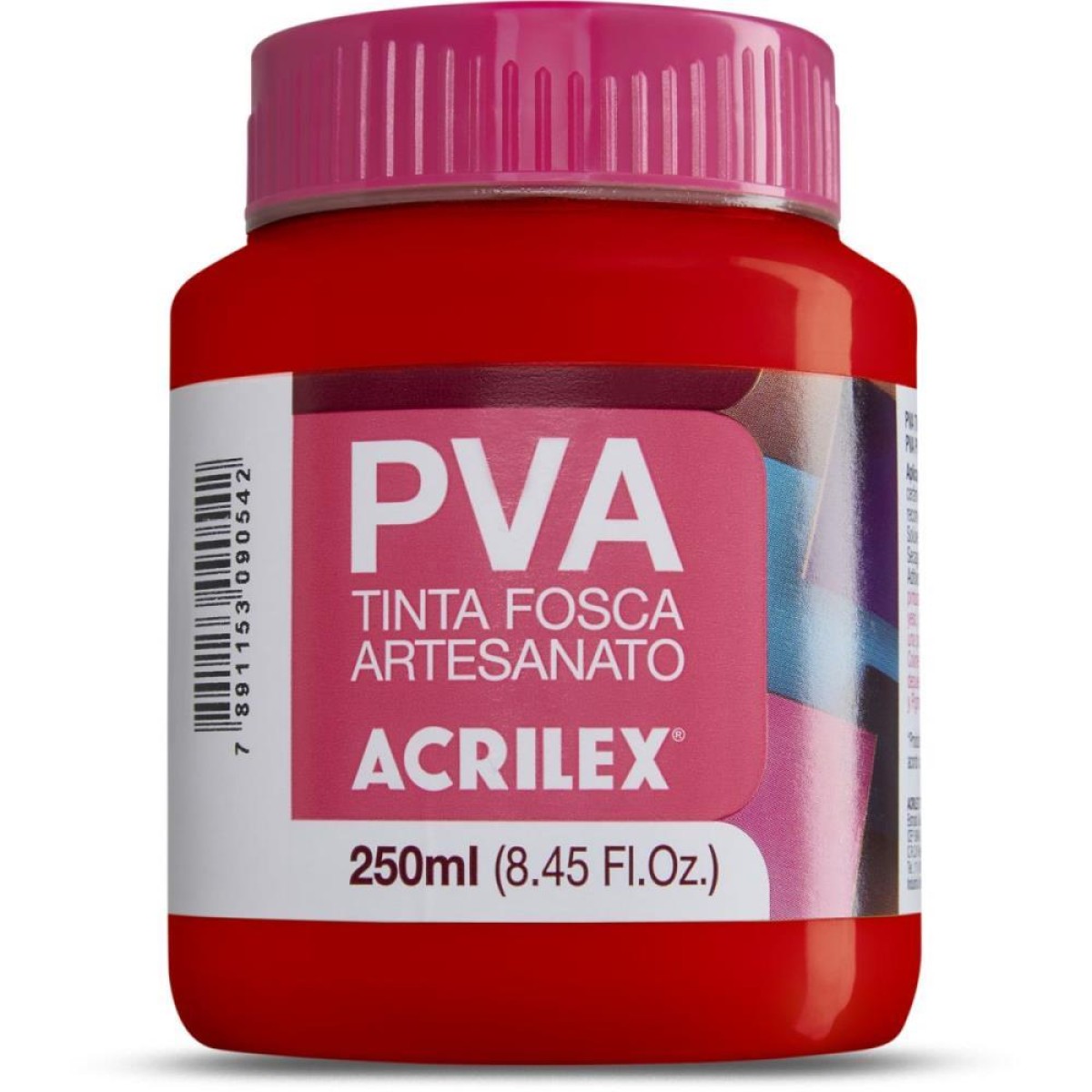Tinta Pva 250ml. Vermelho Fogo