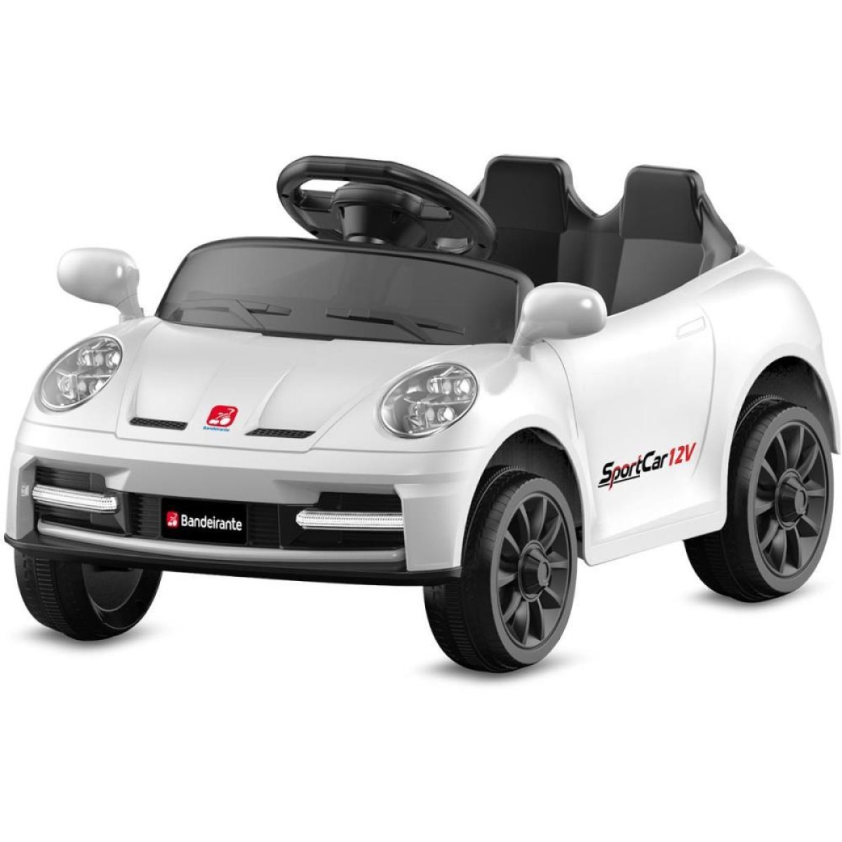 Veiculo Eletrico Sport Car R/c 12v Branco