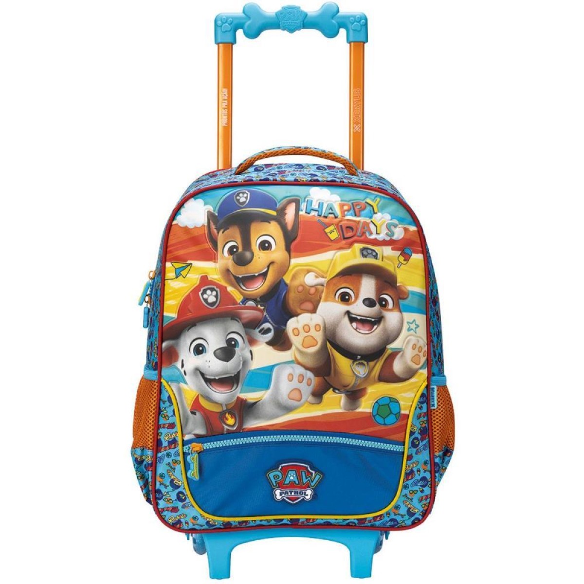Mochila Infantil Com Rodinha Patrulha Canina R Md
