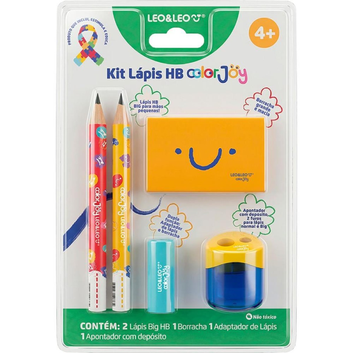 Kit Escolar Color Joy Big C/4 Pecas