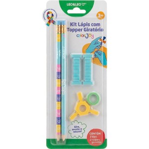 Kit Escolar Color Joy C/topper C/4 Pecas