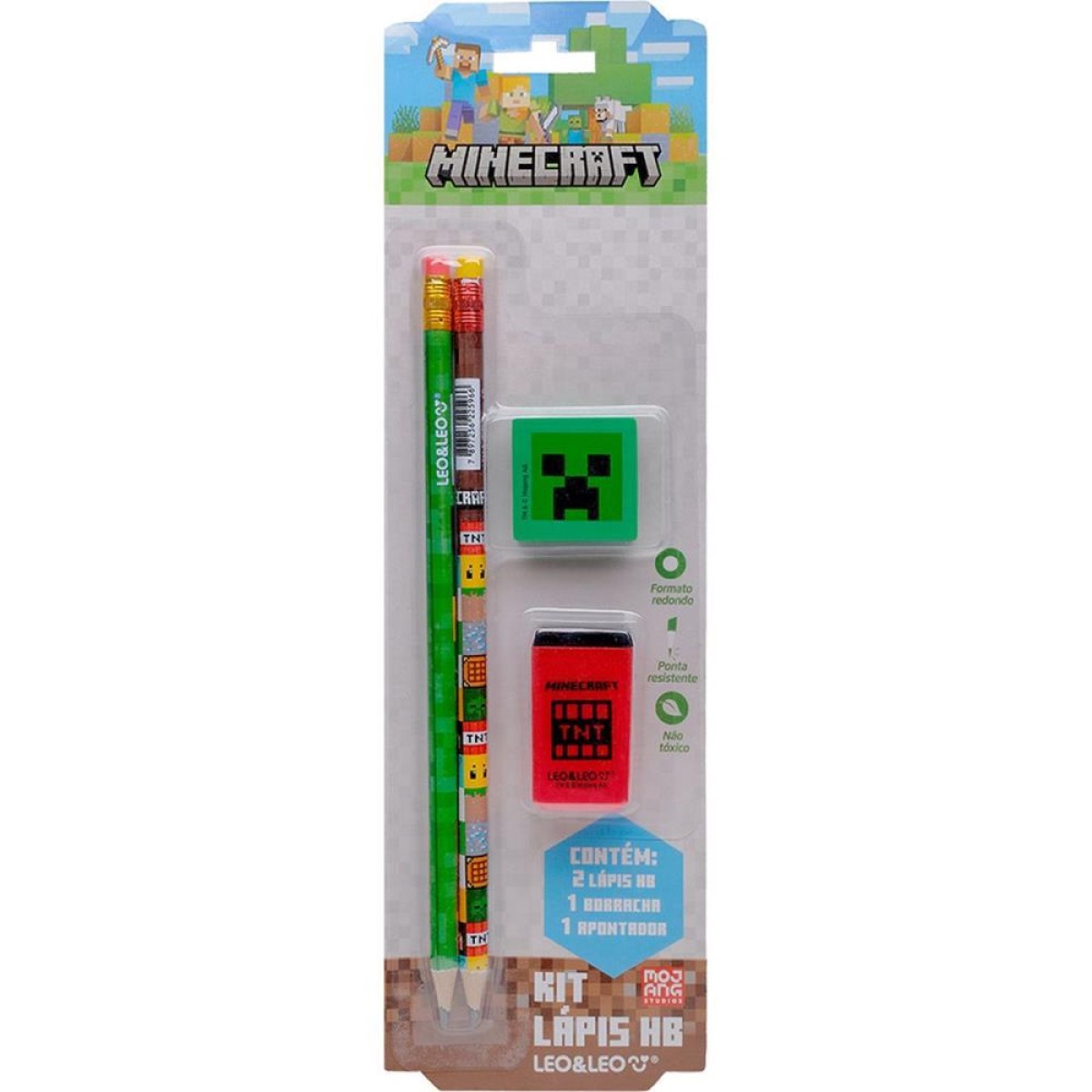 Kit Escolar Minecraft C/4 Pecas