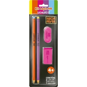 Kit Escolar Neon Fever C/4pecas (s)