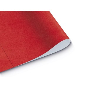 Papel Camurca 40x60cm. Vermelho