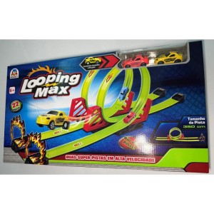 Pista Looping Max C/2 Carrinhos Friccao