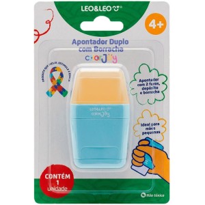 Apontador Com Deposito 2 Furos Color Joy Big/padrao