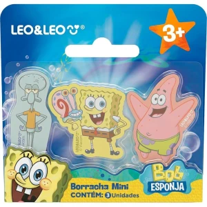 Borracha Decorada Bob Esponja Mini 3 Modelos