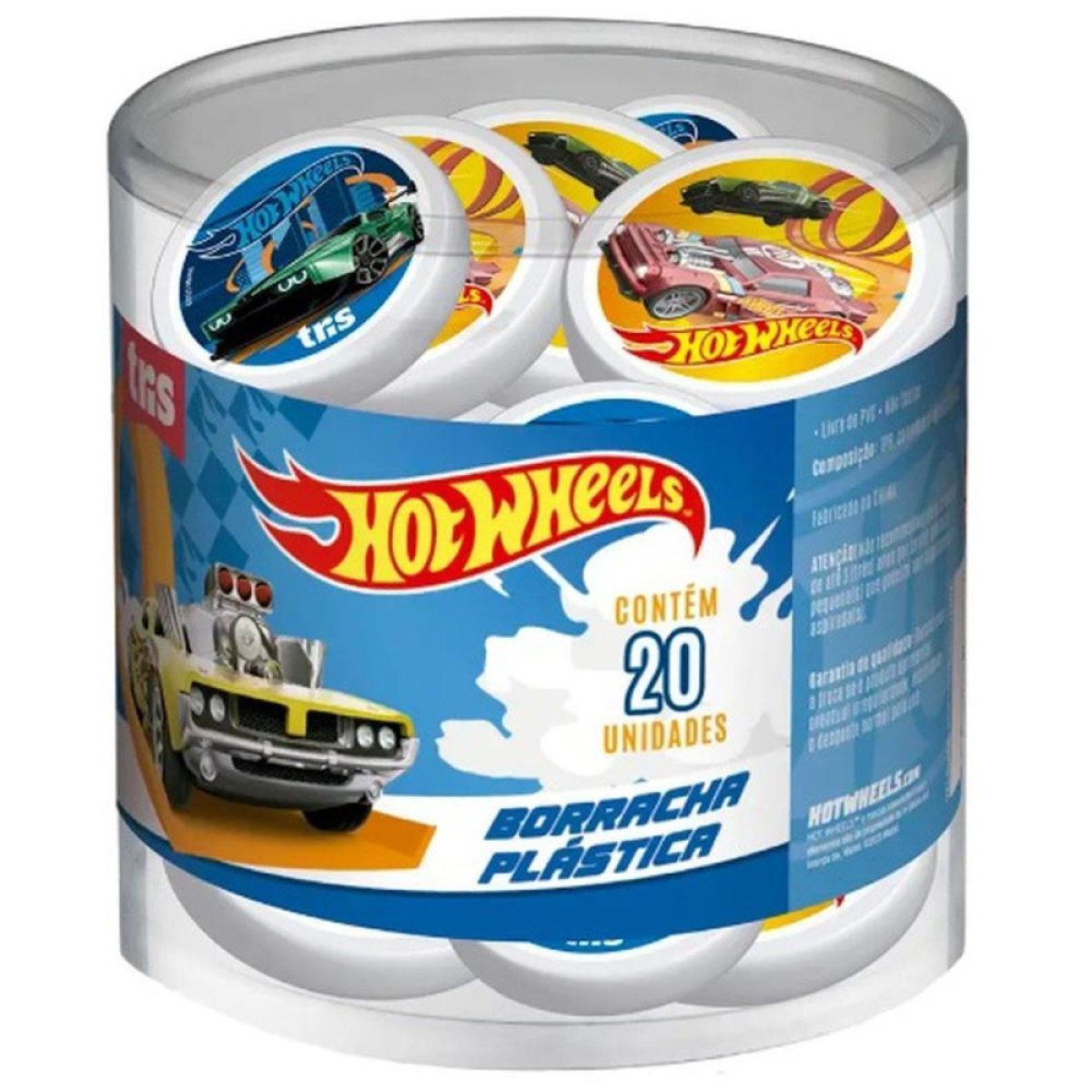 Borracha Decorada Hot Wheels 2 Modelos