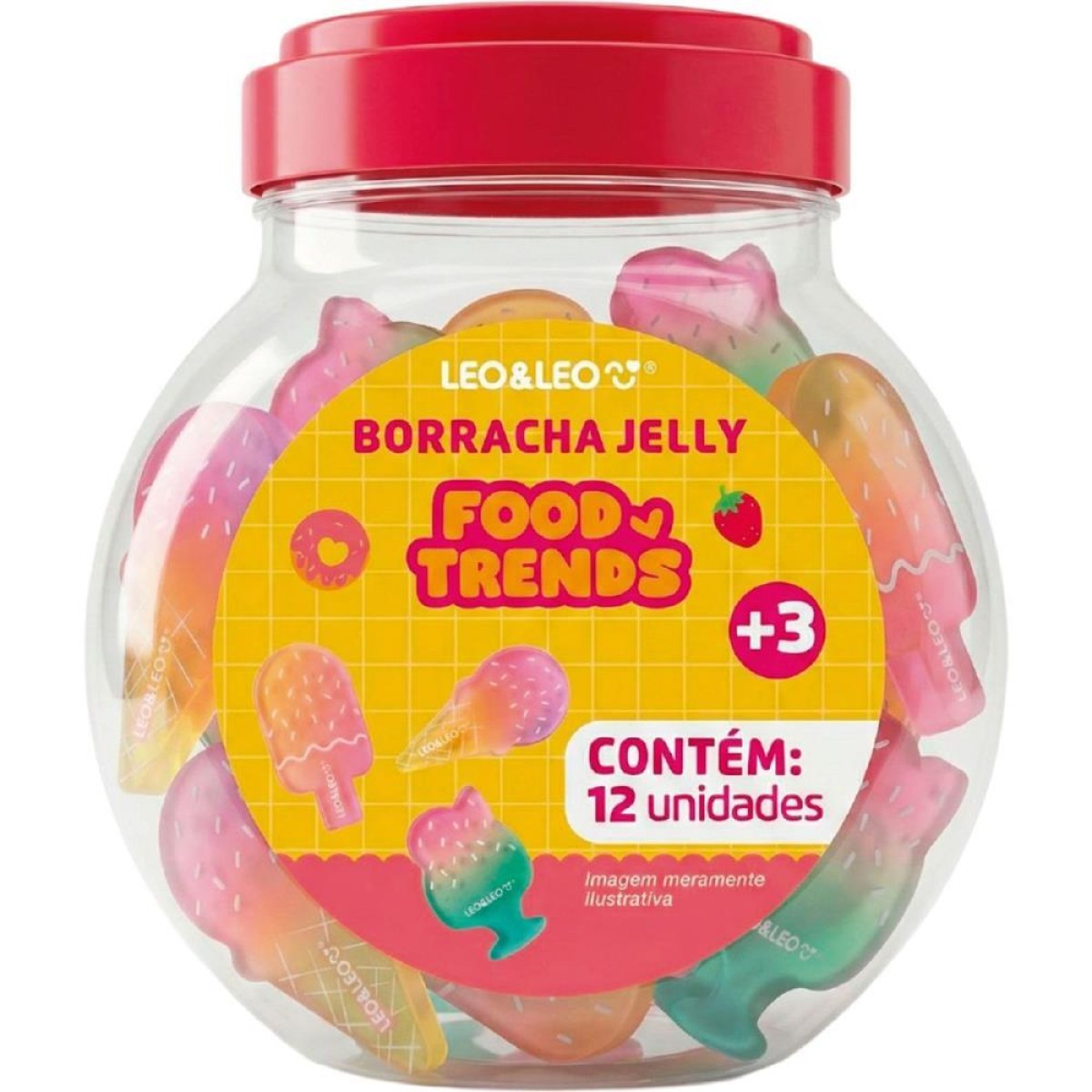 Borracha Decorada Jelly Food Trends 3modelos