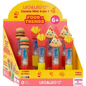 Caneta Esferografica Food Trends Mini 4em1 0.5 3mod