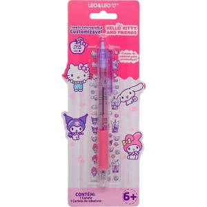 Caneta Esferografica Hello Kitty C/adesiv. 0.7mm Az