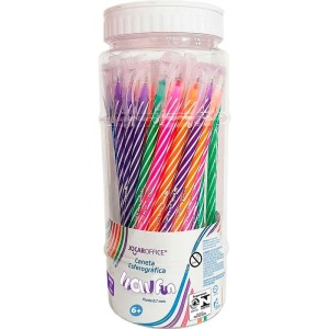 Caneta Esferografica Wow Fun Corpo Br. 0.7mm 5cores