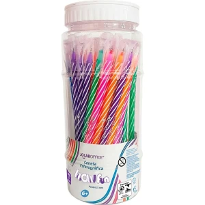 Caneta Esferografica Wow Fun Corpo Br. 0.7mm 5cores