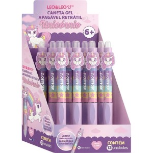 Caneta Gel Unicornio Apagavel 0.7mm Az