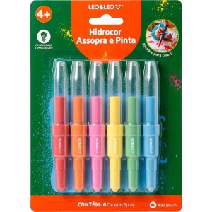 Caneta Hidrografica Hidrocor Assopra E Pinta 6cor