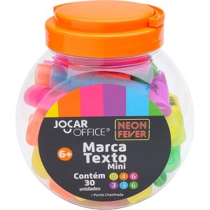 Caneta Marca Texto Jocar Mini Neon 6 Cores