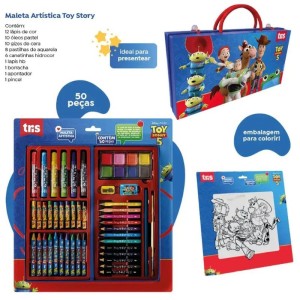 Maleta Para Pintura Toy Story 50 Pecas