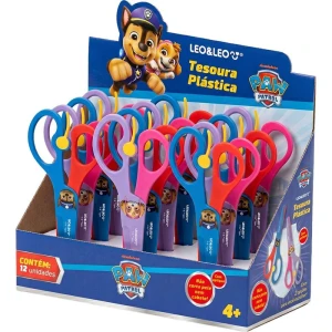 Tesoura Escolar Decorada Patrulha Canina 13,6cm 2mod