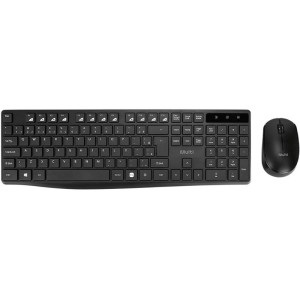 Kit Perifericos Teclado+mouse Sem Fio Preto