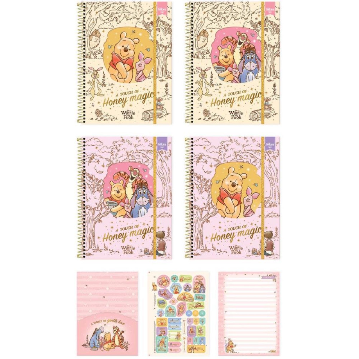 Caderno 01x1 Capa Dura Pooh 60fls. Top