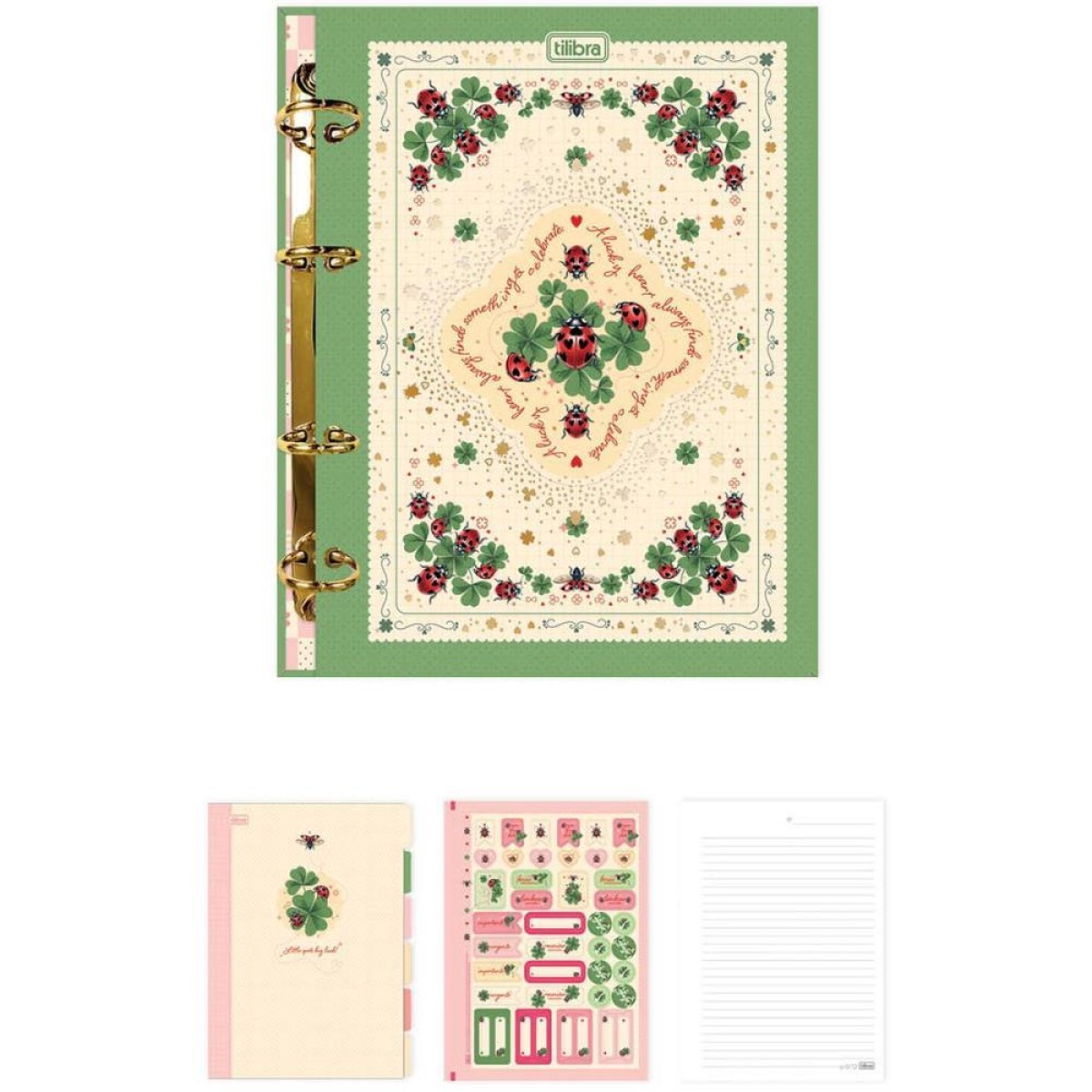 Caderno Argolado Scarlet 80fls.