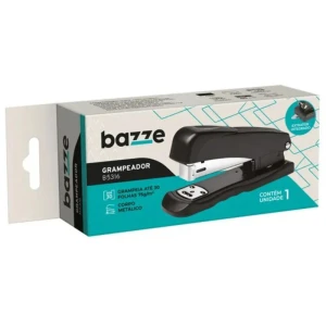 Grampeador Metal Bazze B5316 Preto 26/6 P/30fls