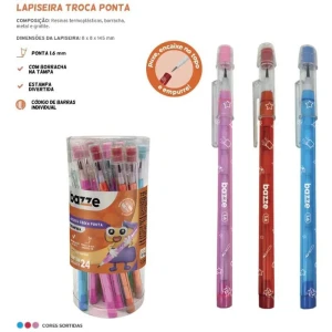 Lapiseira Bazze Estampada C/borracha 1.6mm