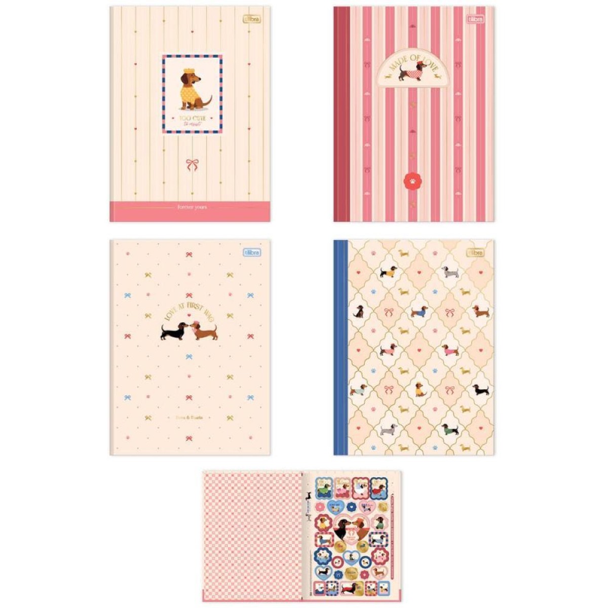 Caderno Brochurao Capa Dura Brownie 80fls