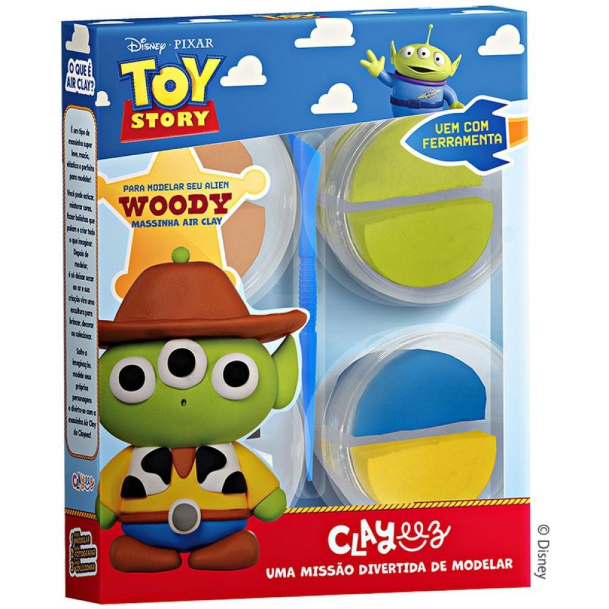 Massa Para Modelar Criativa Toy Story Clayeez 4mod.(s) 48g